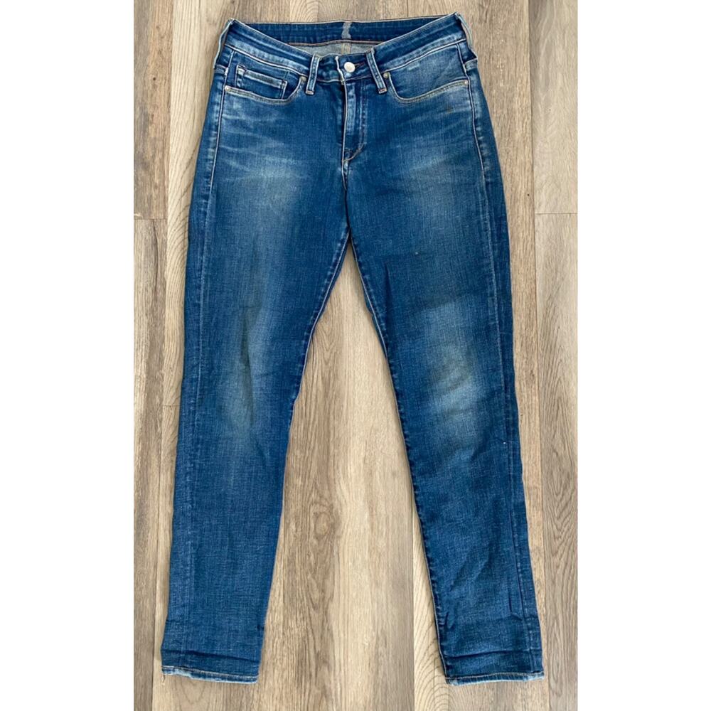 LEVI'S WOMENS MADE & CRAFTED SKINNY JEANS SIZE 28 STRETCH LOW RISE SOFT